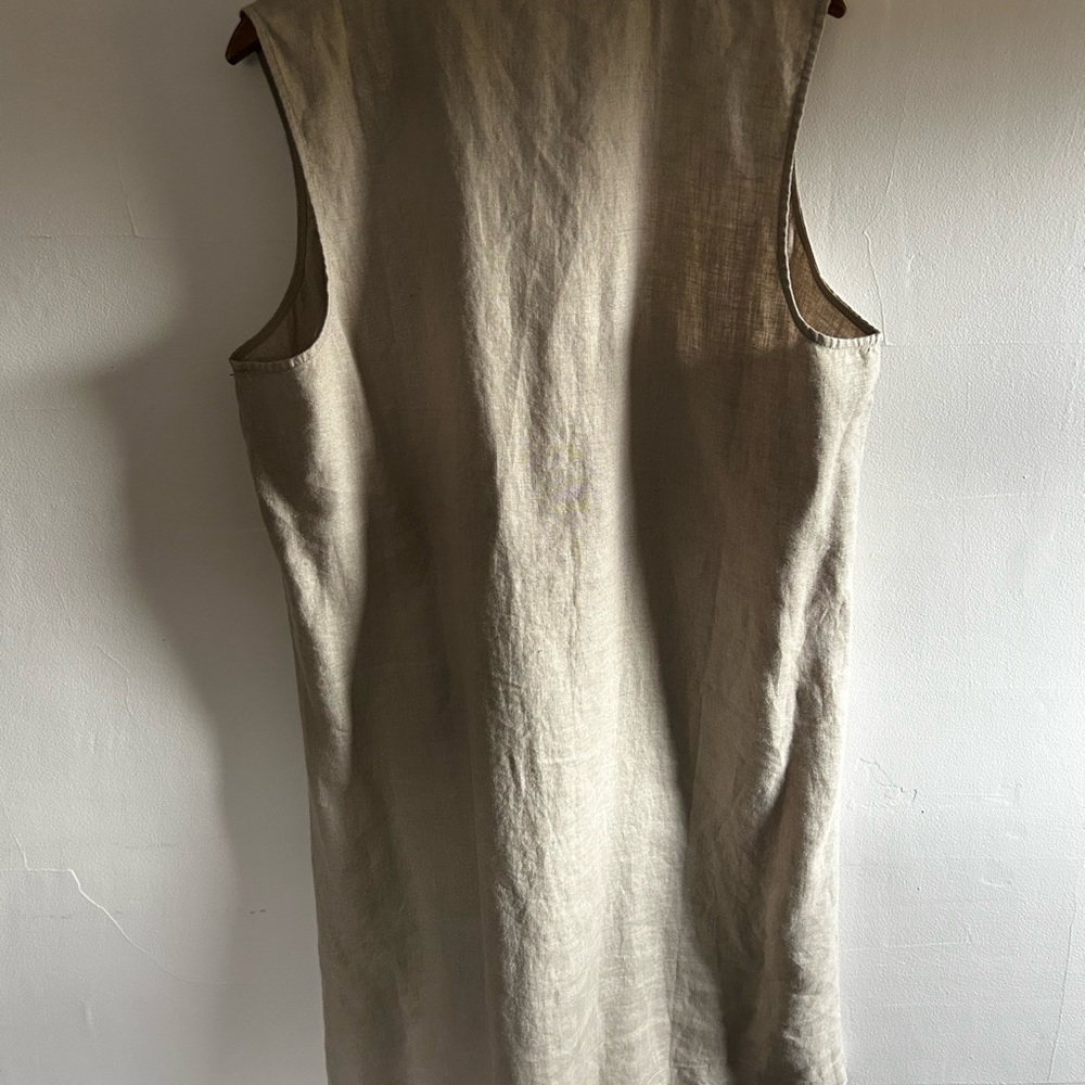 Garnet Hill Classic Linen Shirtdress - Picture 2 of 8